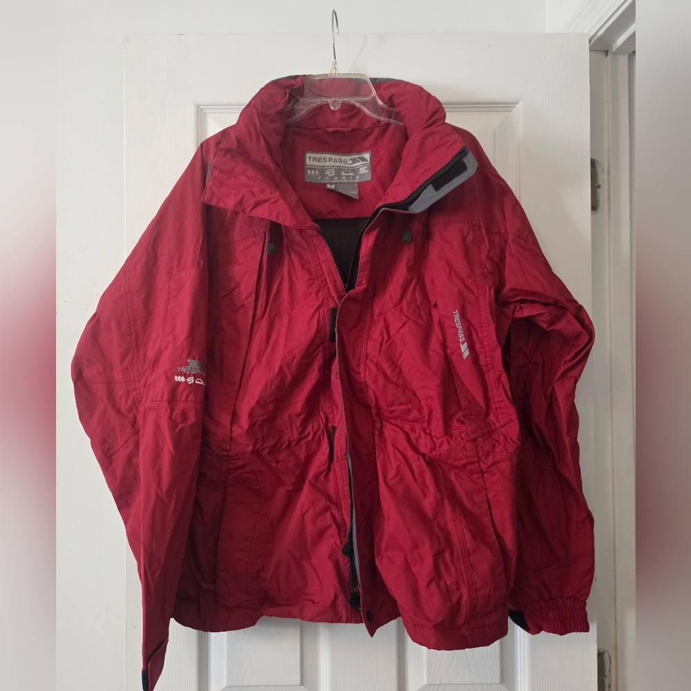 Trespass Waterproof Windproof Rain Coat EUC Mens MEDIUM